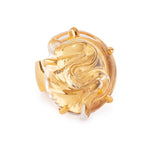 Glass Cocktail Rings, set in Silver or Vermeil