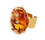 Glass Cocktail Rings, set in Silver or Vermeil