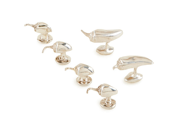 Chili Pepper Cufflinks and Studs