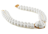 Glass Centerpiece, with Double Strand Beads